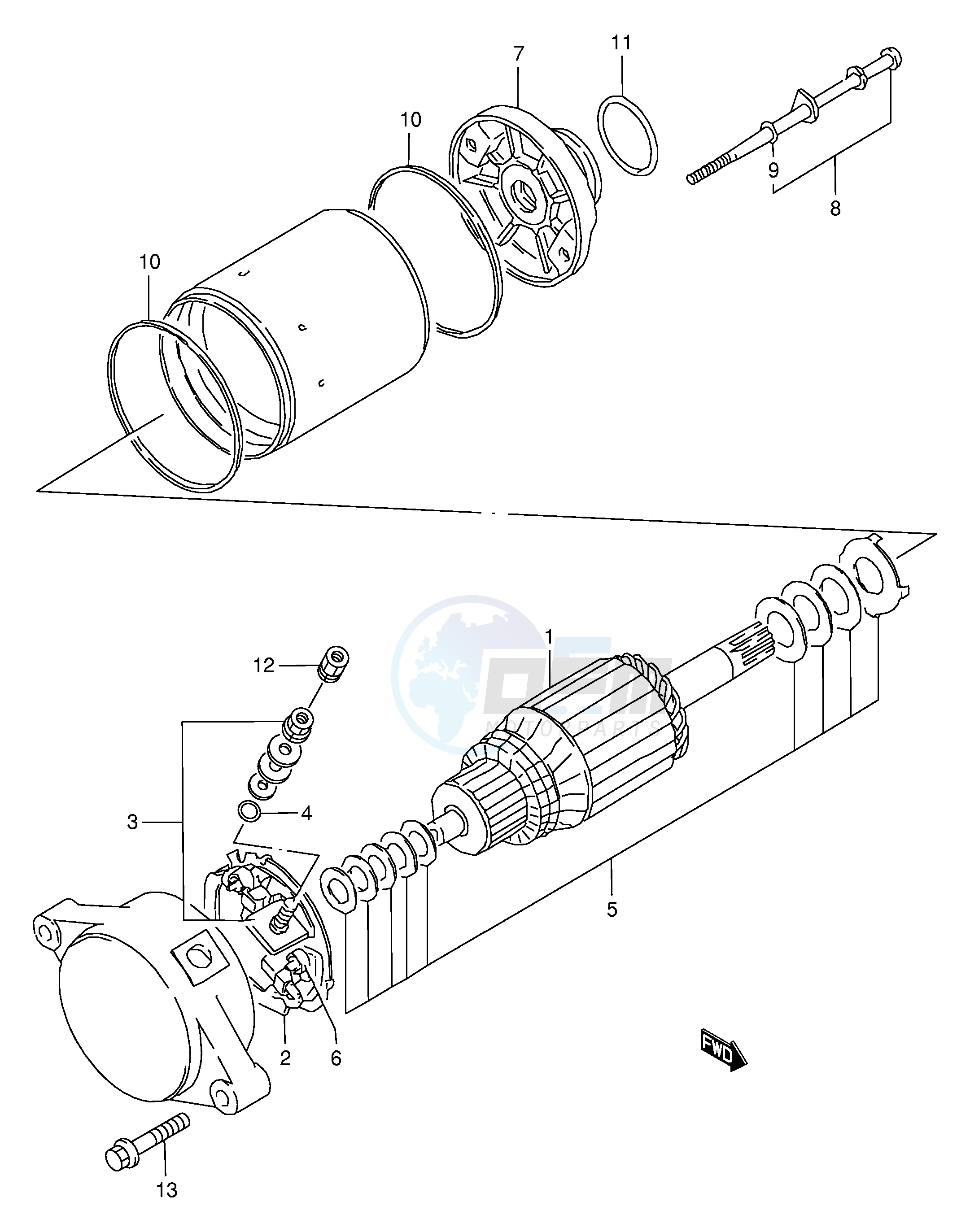 STARTING MOTOR blueprint