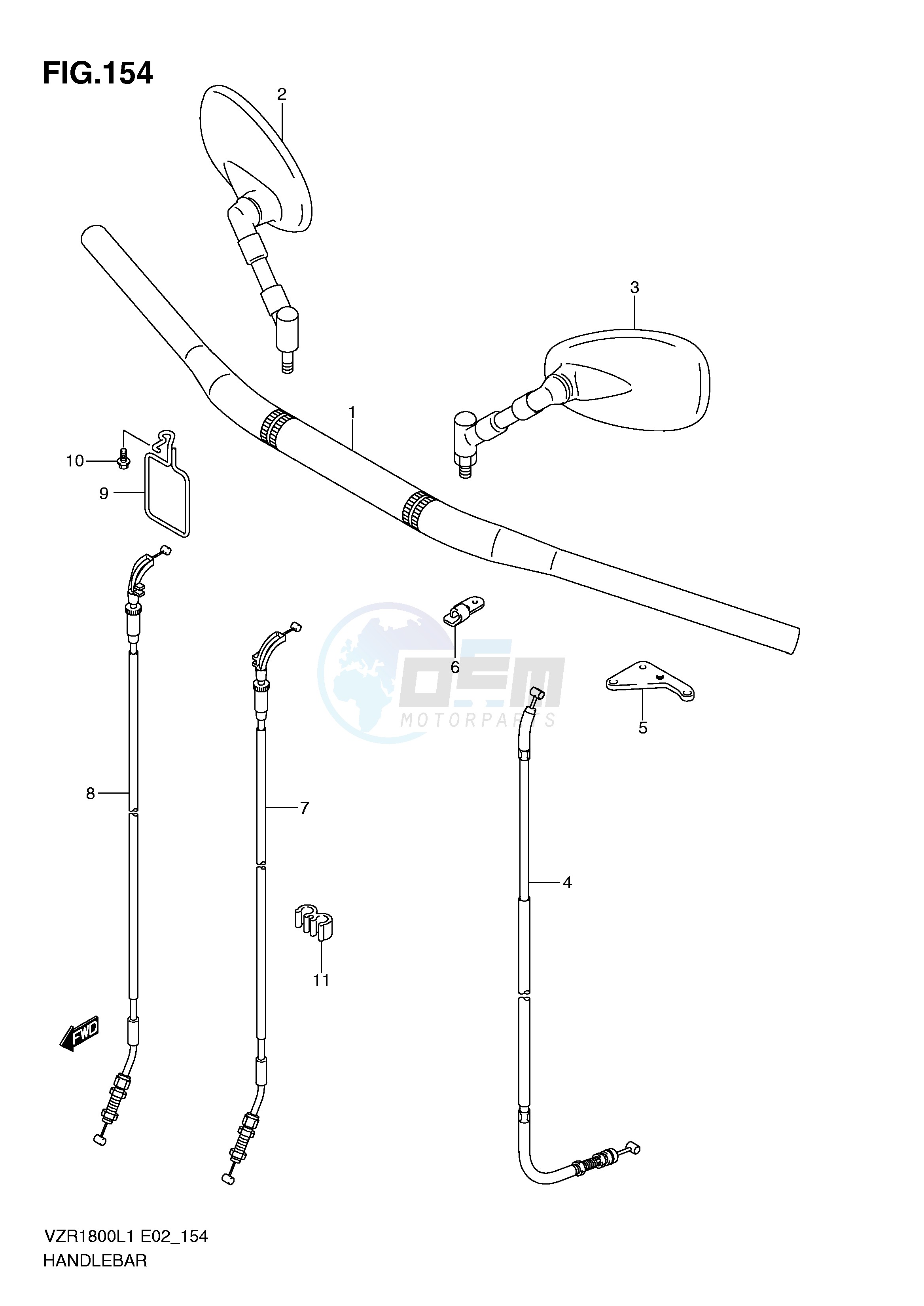 HANDLEBAR (VZR1800L1 E2) image