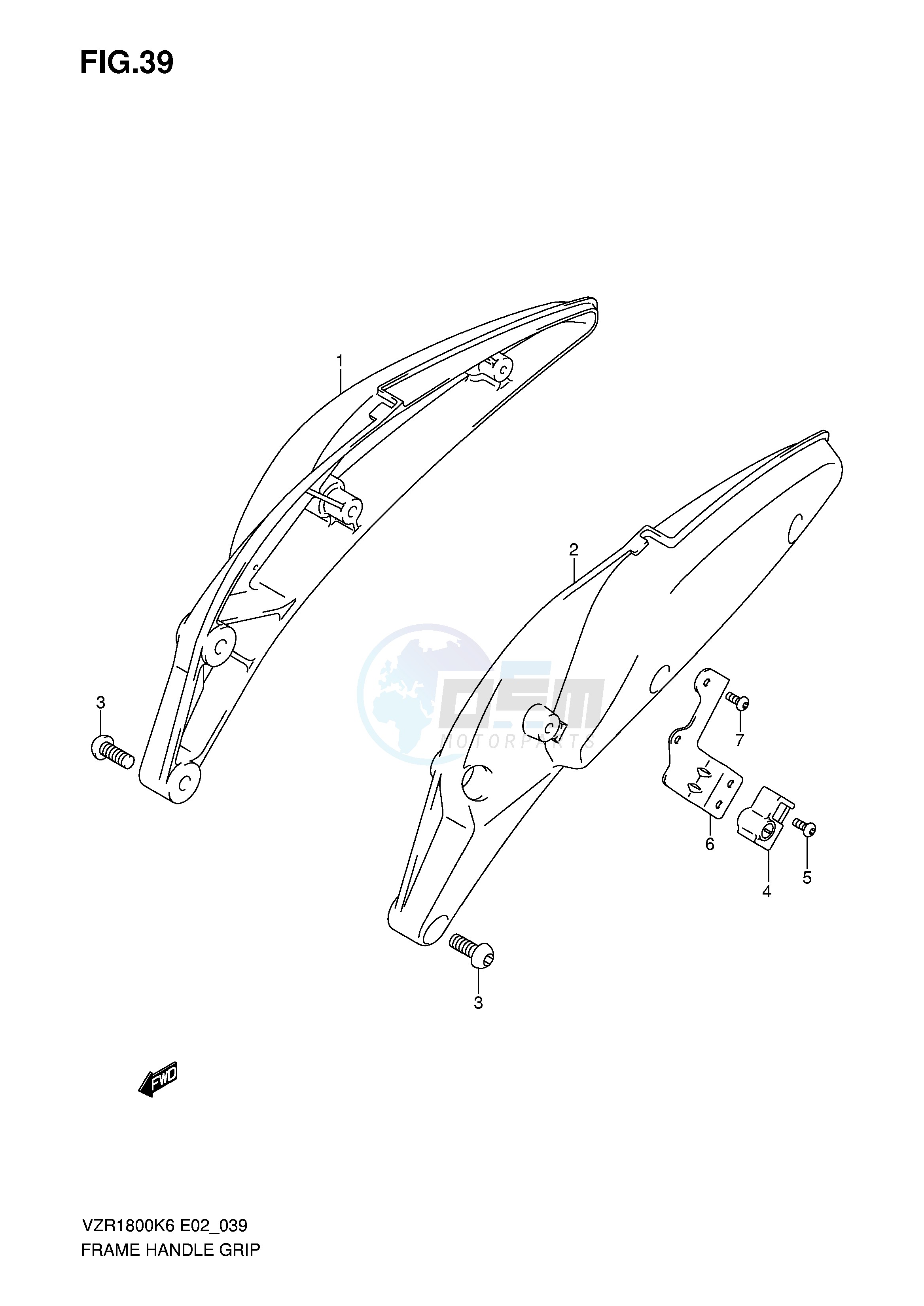 FRAME HANDLE GRIP (MODEL K6 K7) image