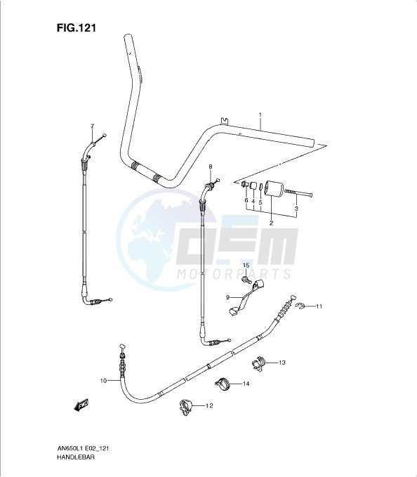 HANDLEBAR (AN650AL1 E24) image