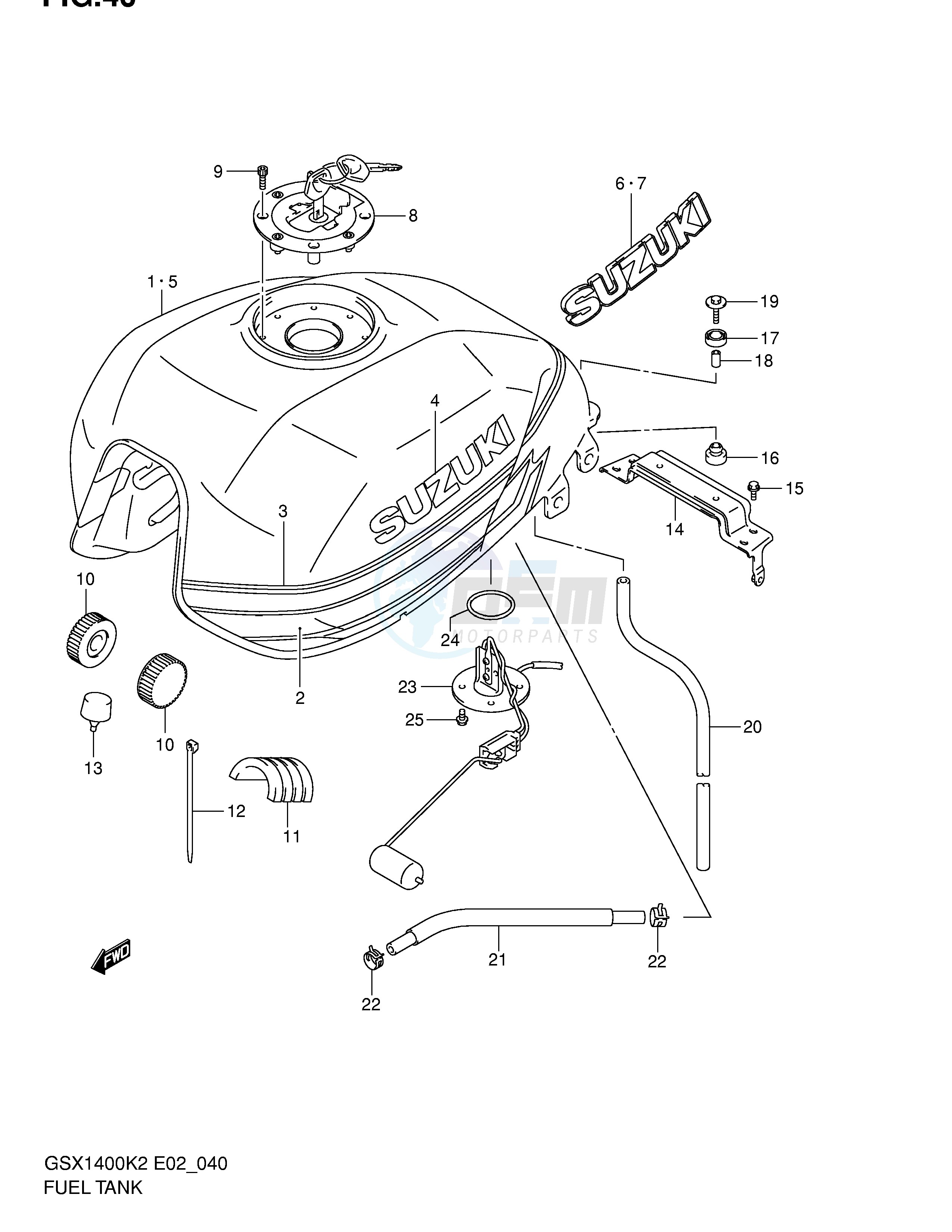 FUEL TANK (MODEL K2) image