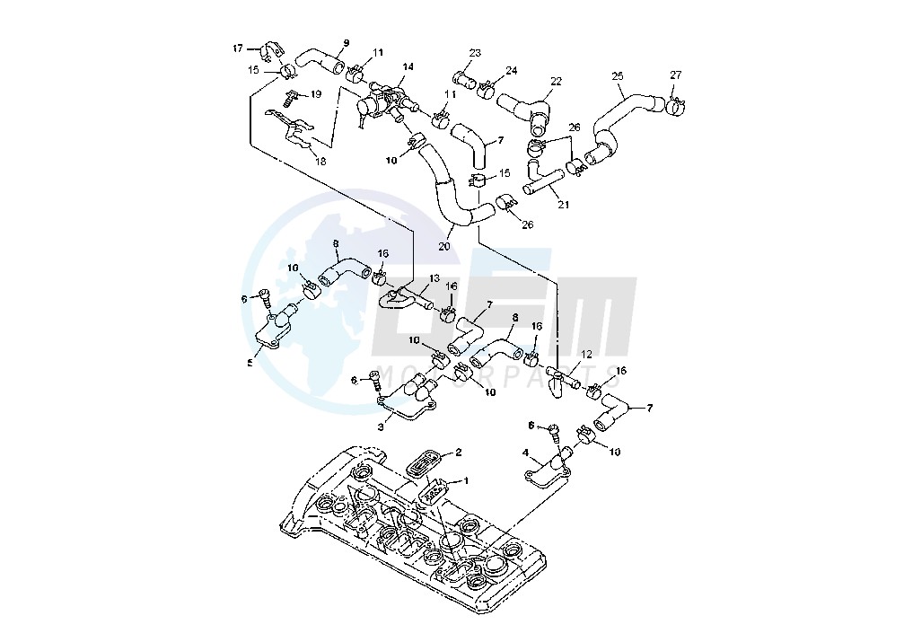 AIR INDUCTION SYSTEM blueprint