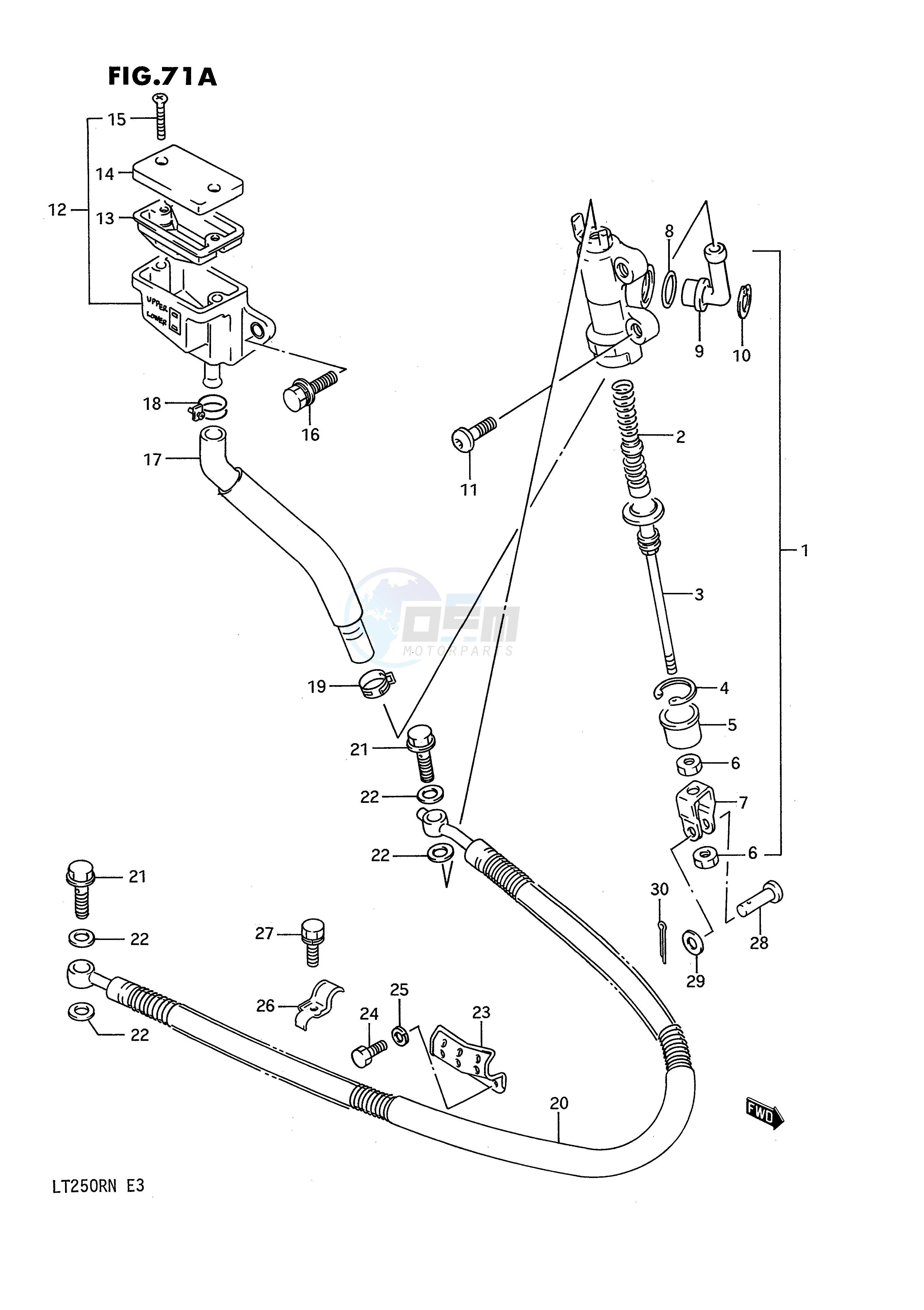 REAR MASTER CYLINDER (MODEL M N) image