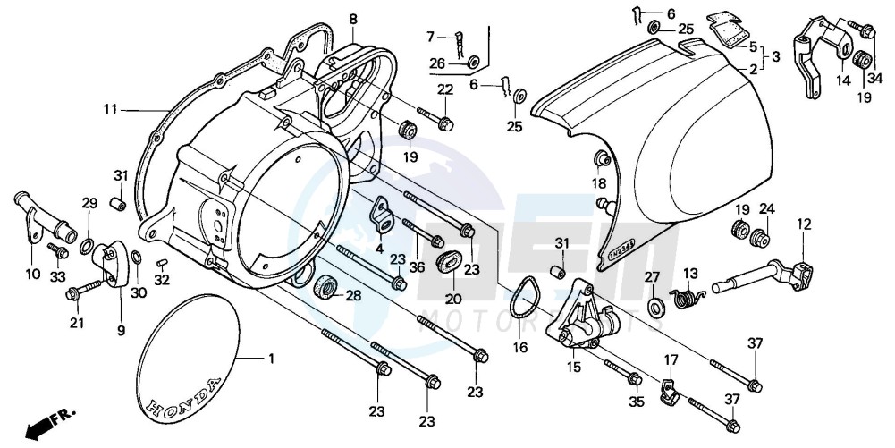 LEFT CRANKCASE COVER image