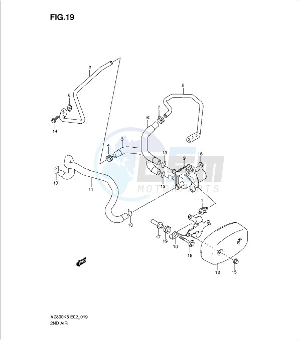 SECOND AIR (MODEL K5/K6/K7/K8) blueprint