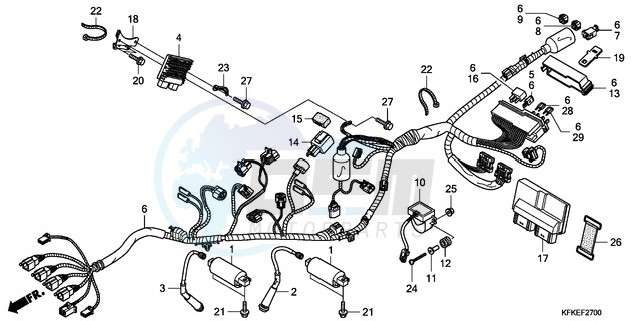 WIRE HARNESS/IGNITION COIL blueprint