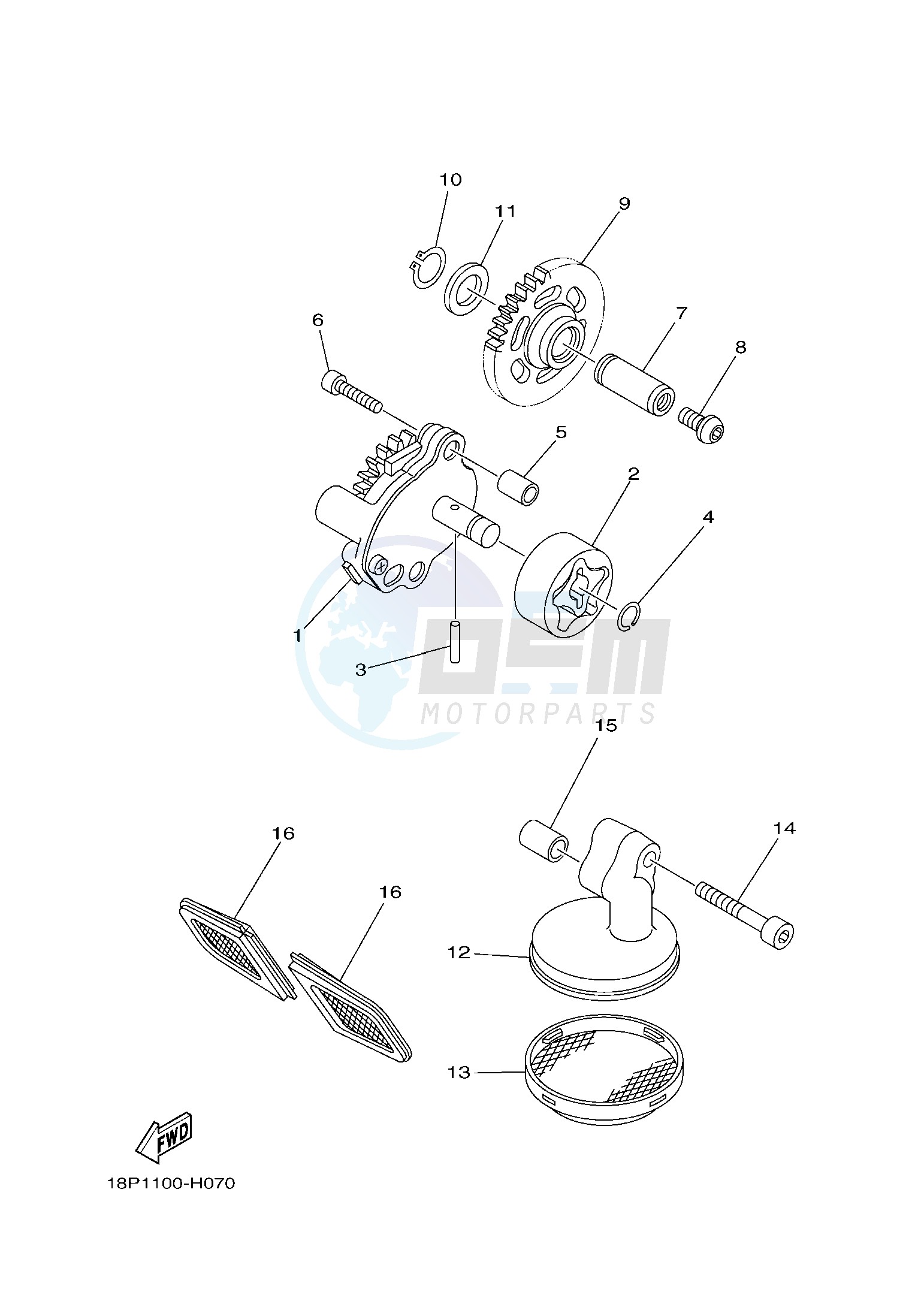 OIL PUMP blueprint