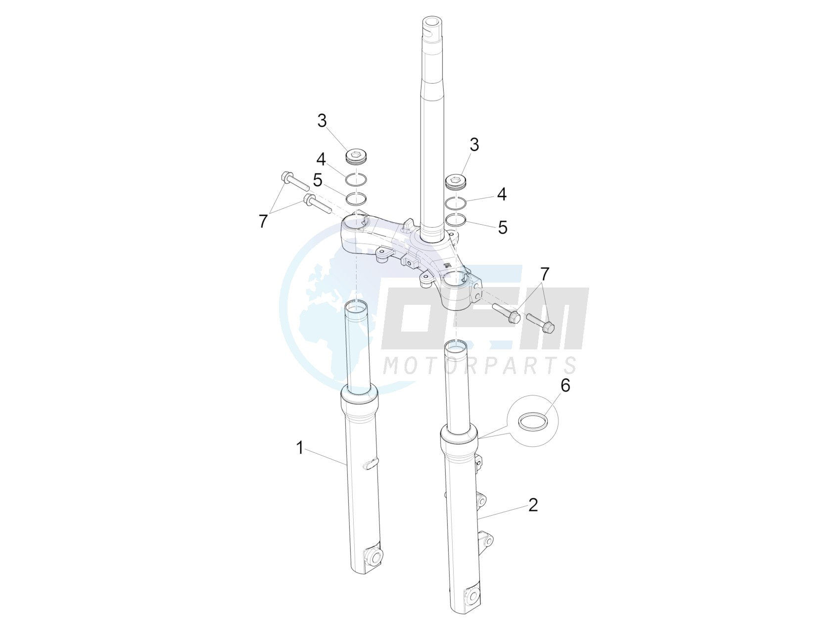 Fork's components (Kayaba) image