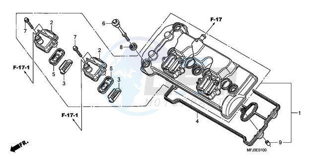 CYLINDER HEAD COVER blueprint