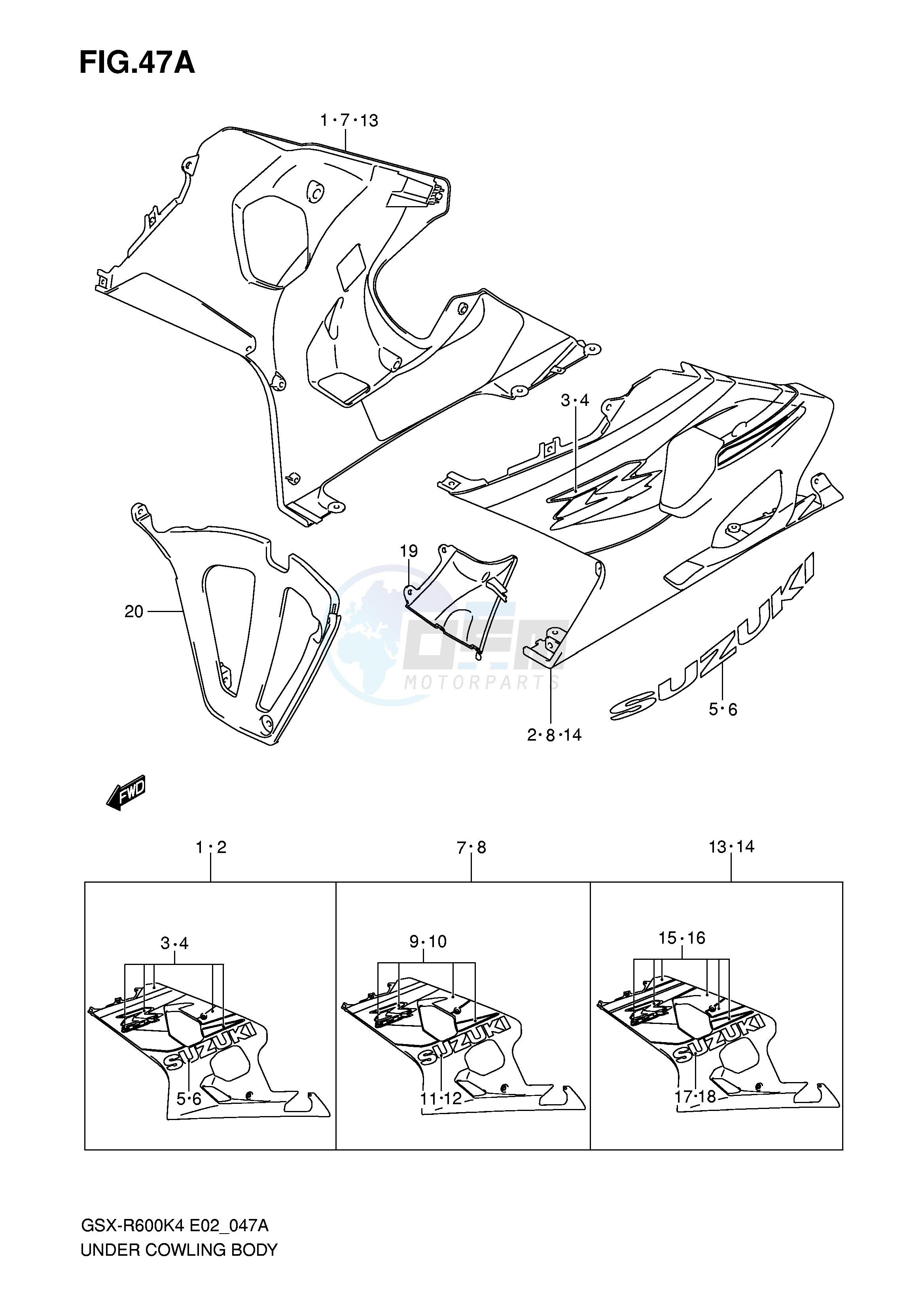 UNDER COWLING (GSX-R600K5) image