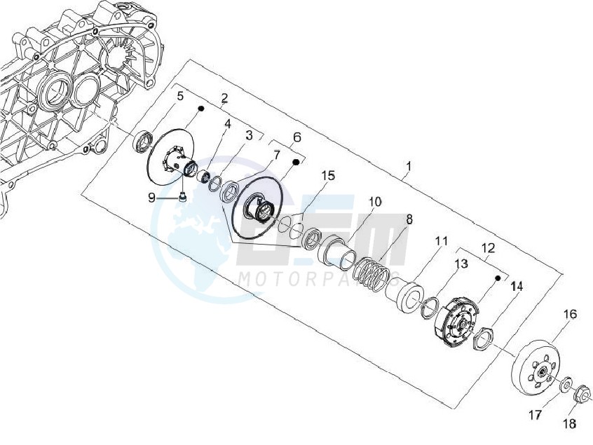 Driven pulley image