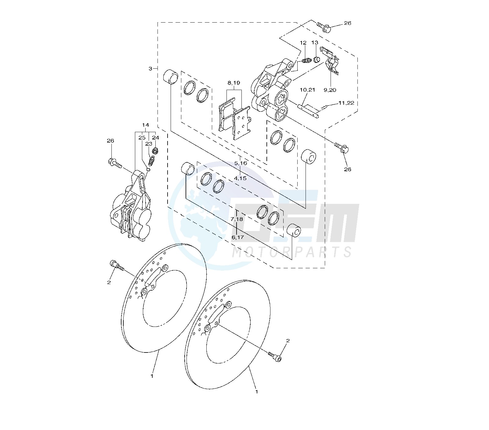 FRONT BRAKE CALIPER image