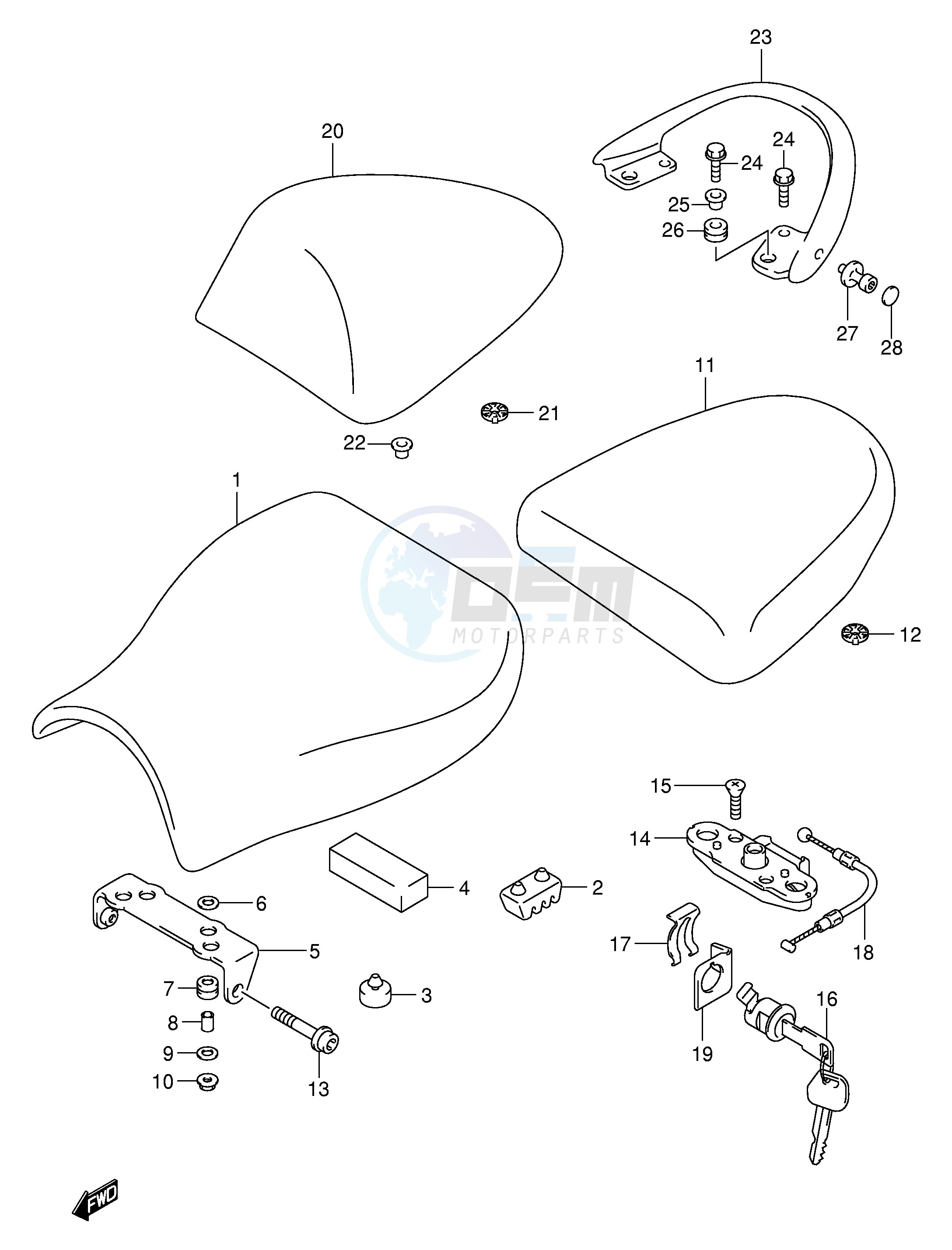 SEAT (MODEL K1) blueprint