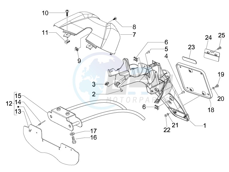 Rear cover - Splash guard image