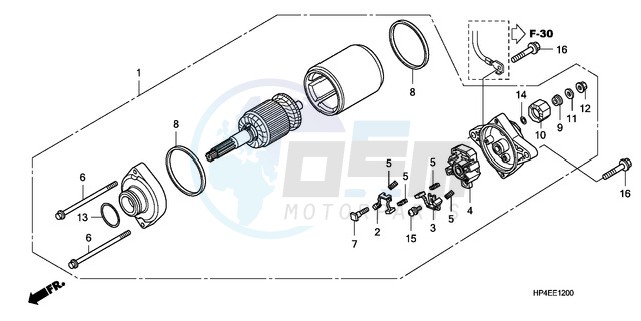 STARTING MOTOR image