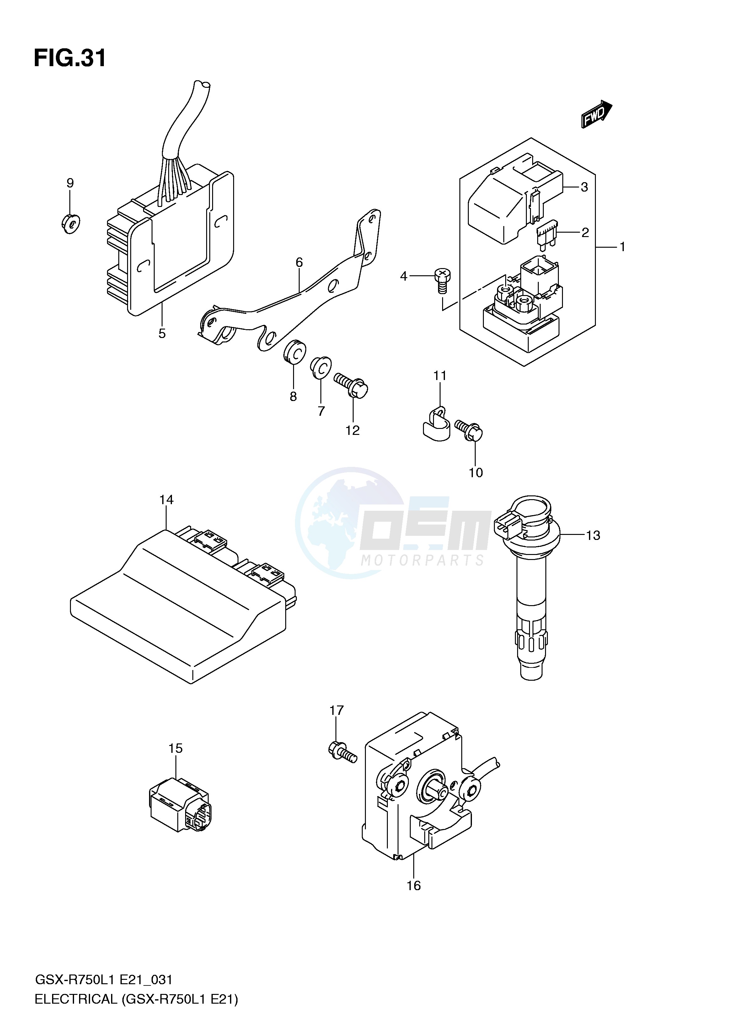 ELECTRICAL (GSX-R750L1 E21) image