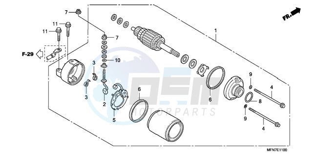 STARTING MOTOR blueprint