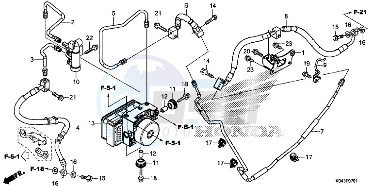 REAR BRAKE PIPE (NSS300A) image