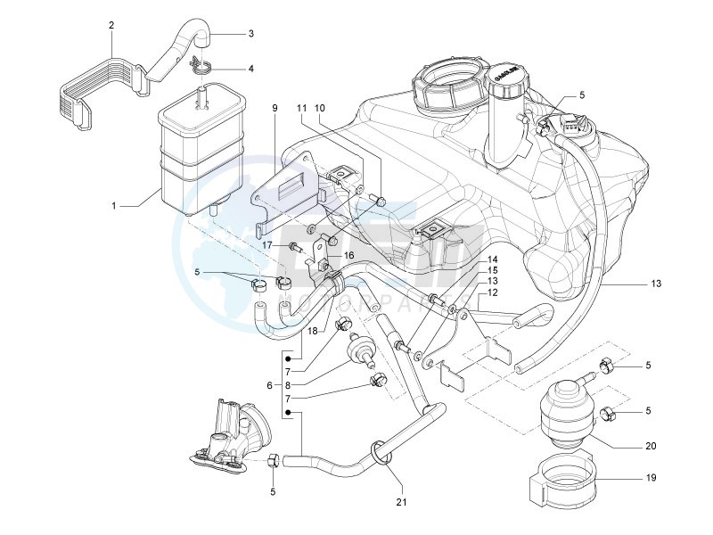 Anti-percolation system image