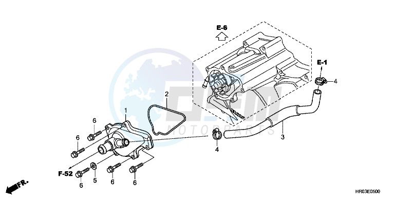 WATER PUMP COVER blueprint