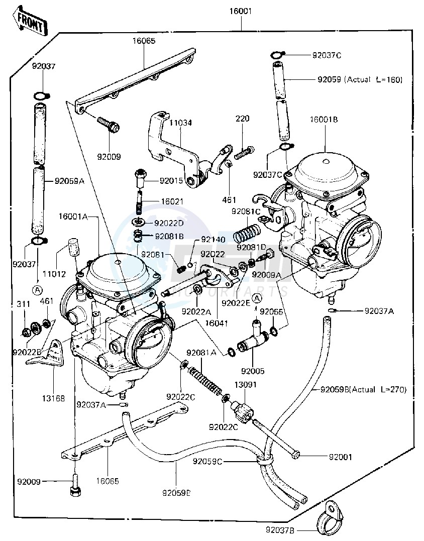 CARBURETOR ASSY -- 81 B2- - blueprint