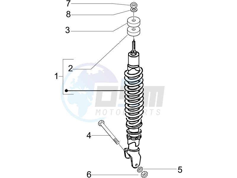 Rear suspension - Shock absorbers image