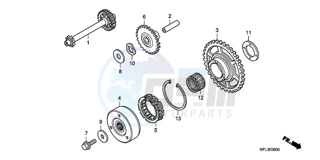 STARTING CLUTCH blueprint