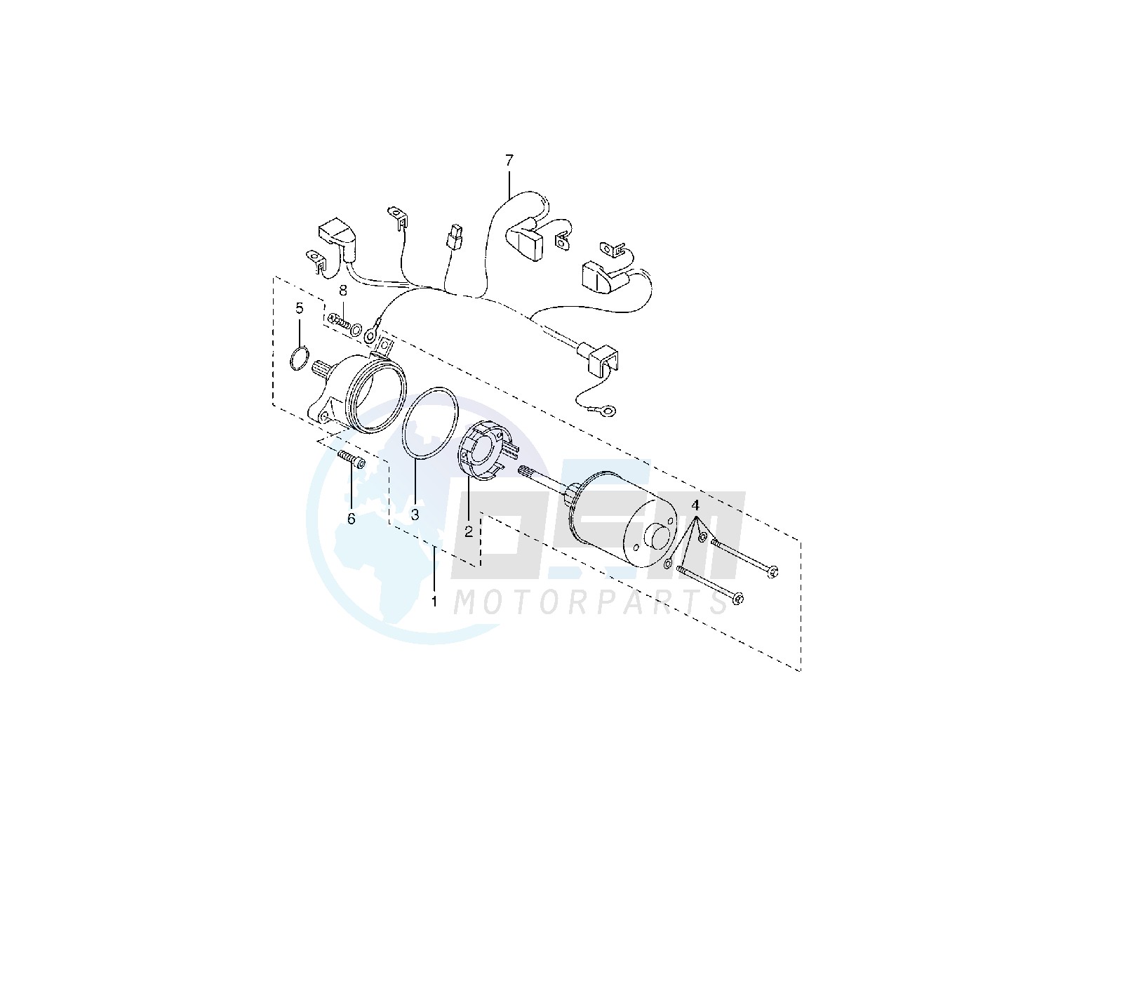 STARTING MOTOR blueprint