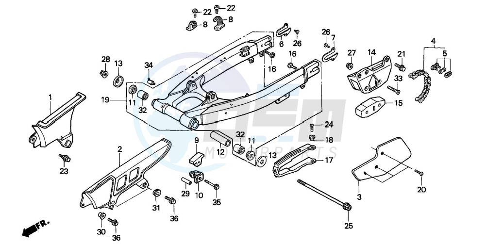 SWINGARM/CHAIN CASE image