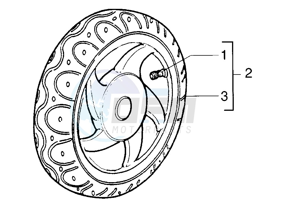 Front wheel drum brake image