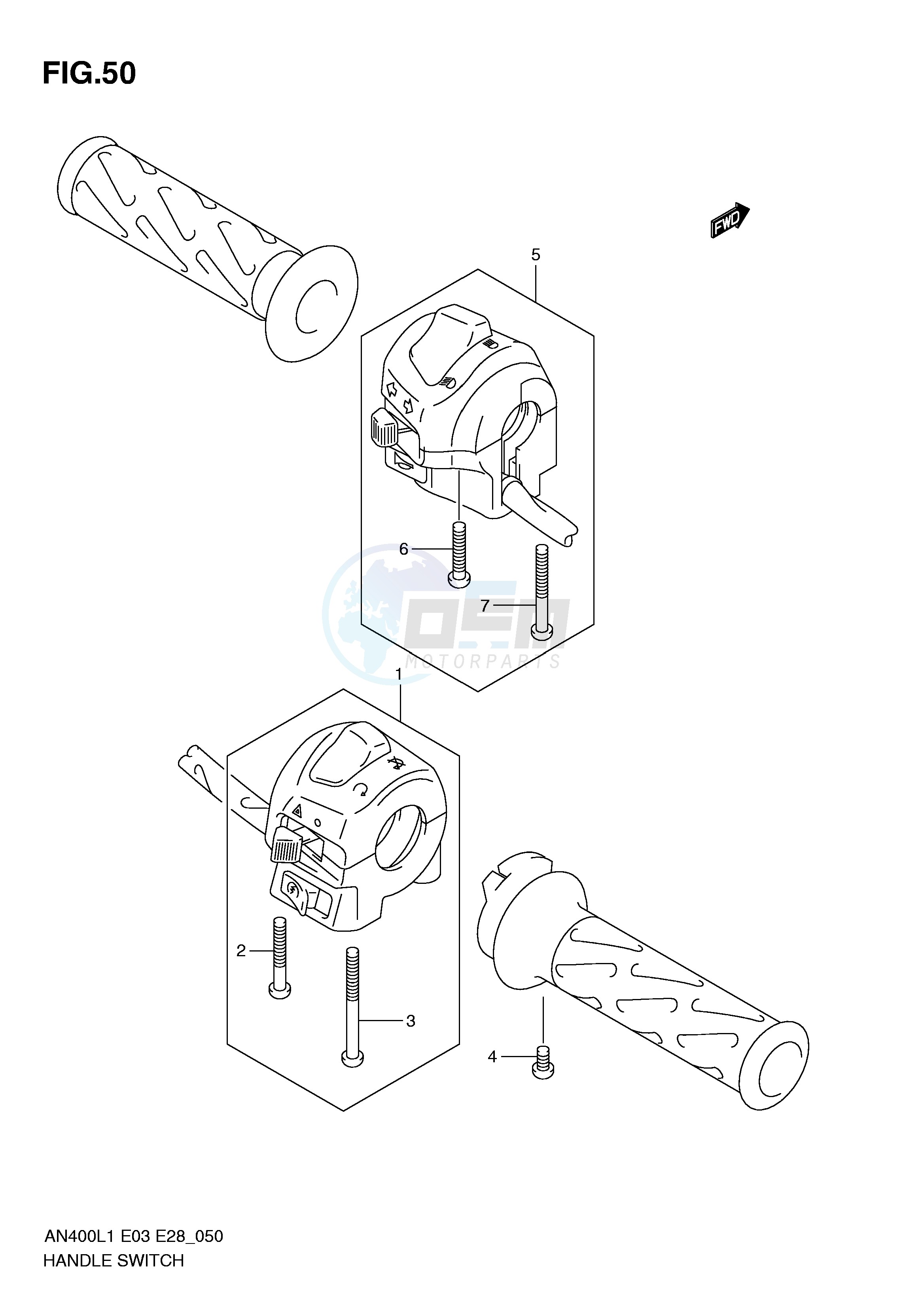 HANDLE SWITCH (AN400L1 E3) image