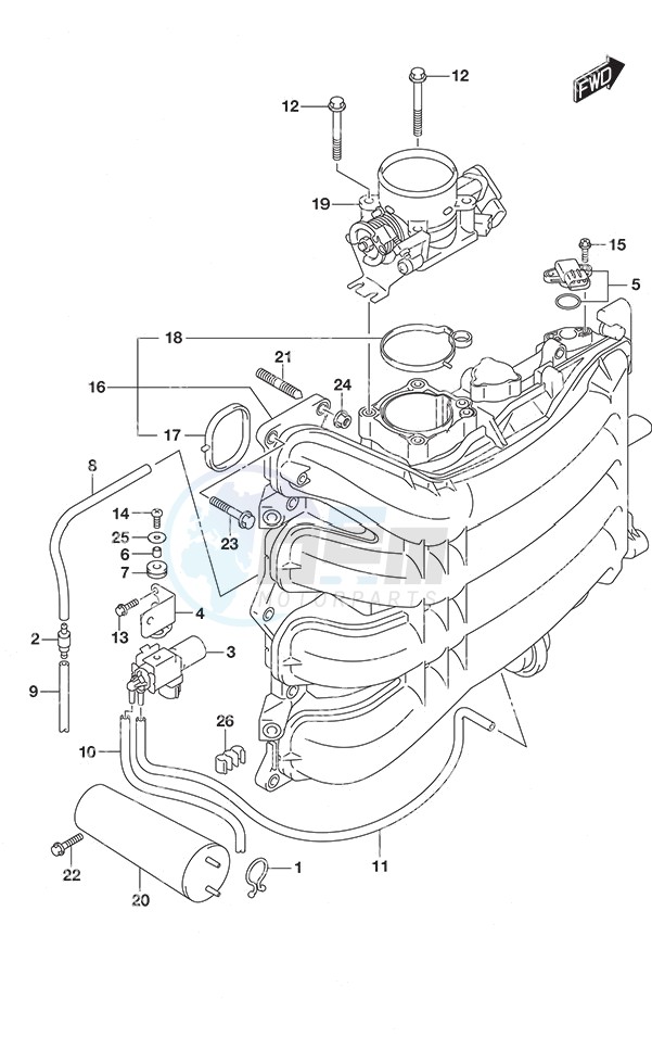Inlet Manifold/Throttle Body blueprint