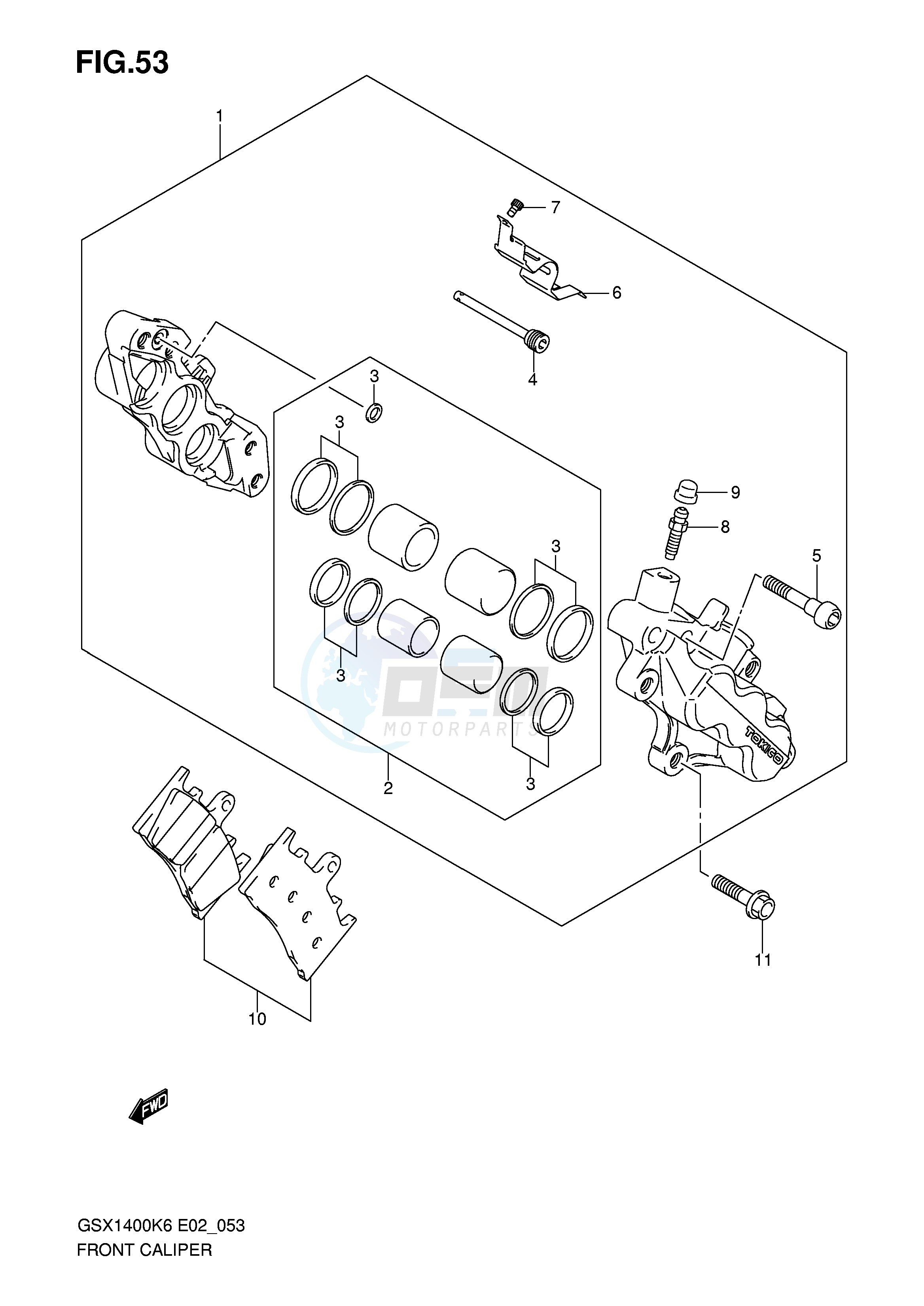 FRONT CALIPER blueprint