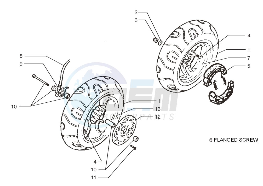 Front wheel-Rear wheel image