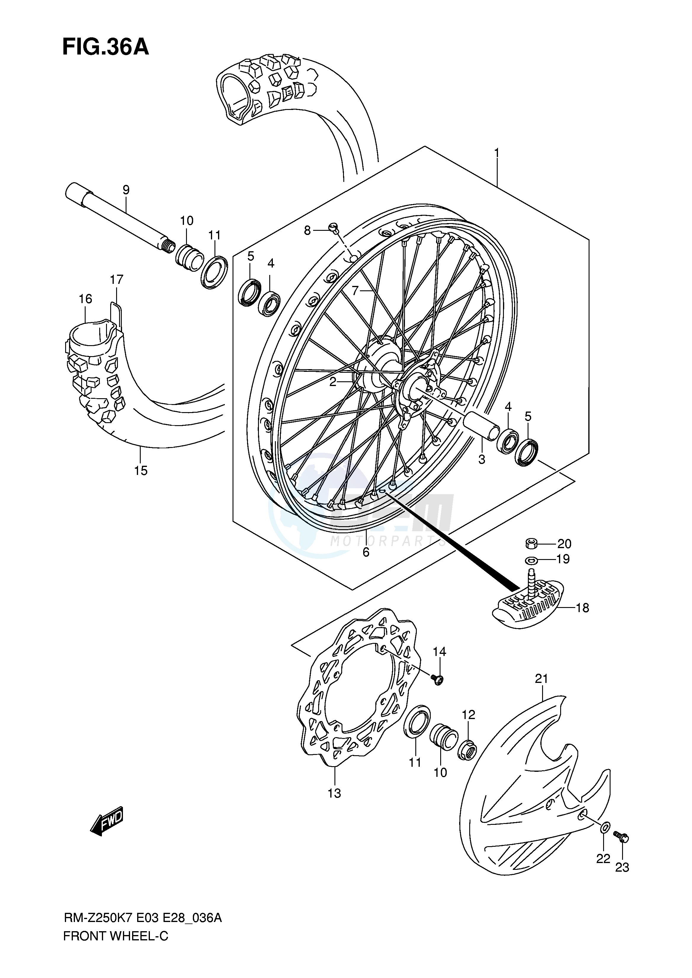 FRONT WHEEL (MODEL K8 K9) image