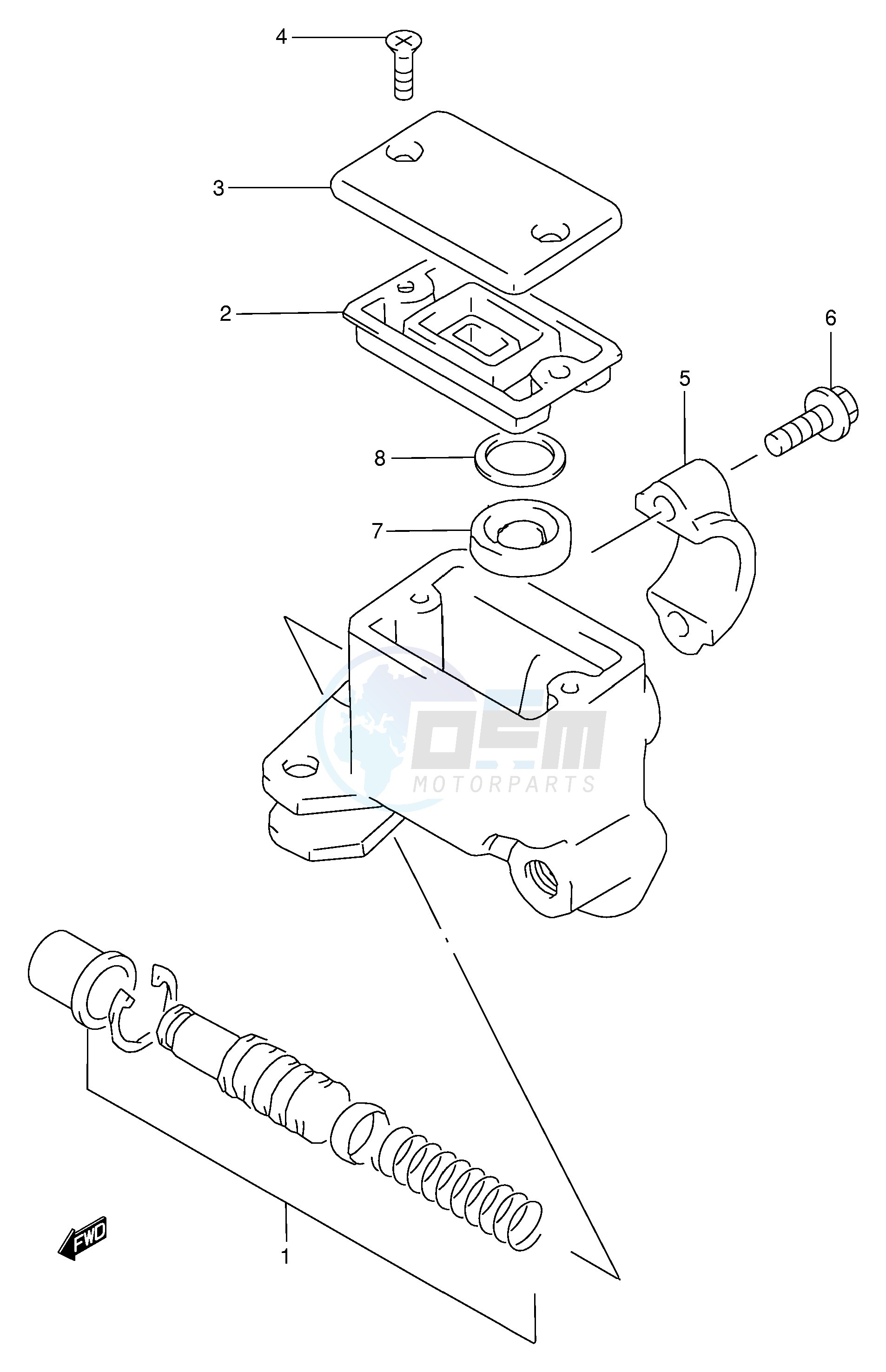 FRONT MASTER CYLINDER image