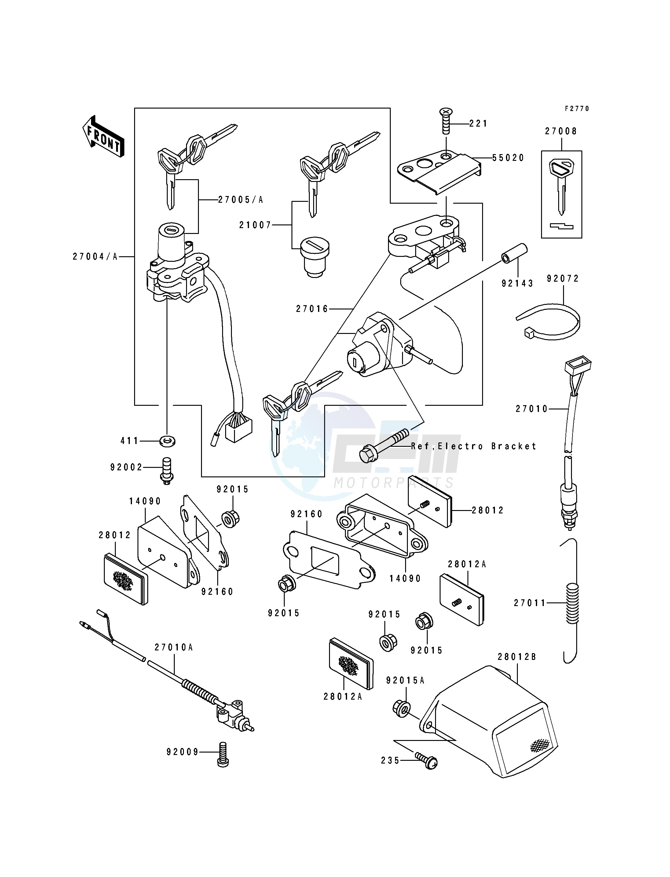 IGNITION SWITCH_LOCKS_REFLECTORS blueprint