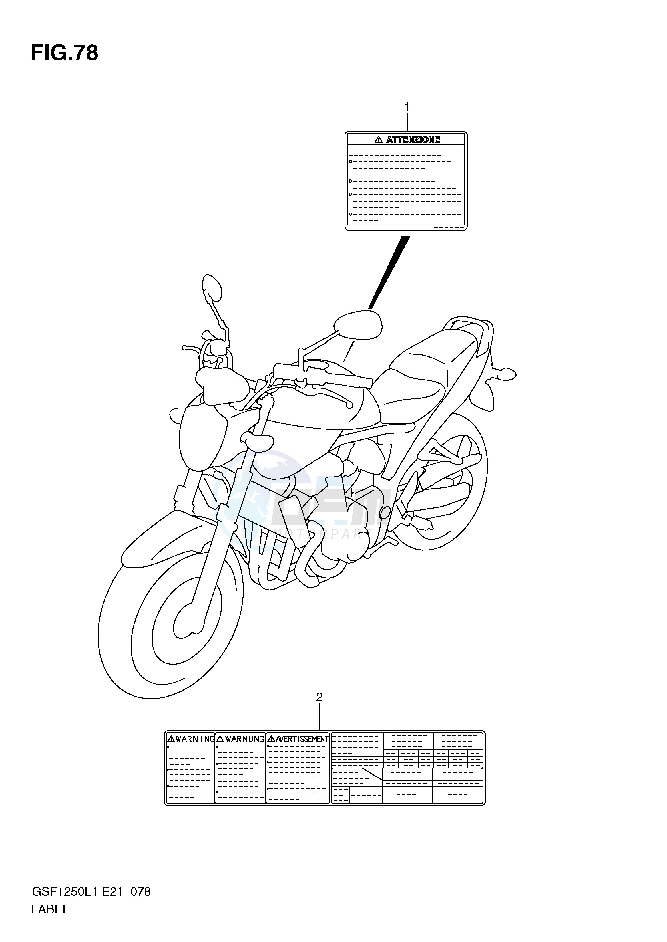 LABEL (GSF1250AL1 E24) blueprint