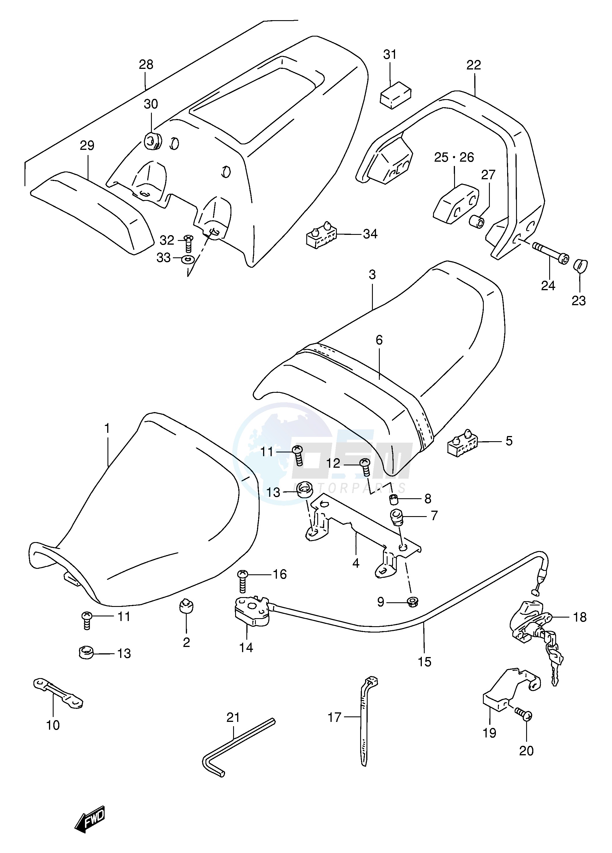 SEAT (MODEL S T V W) blueprint
