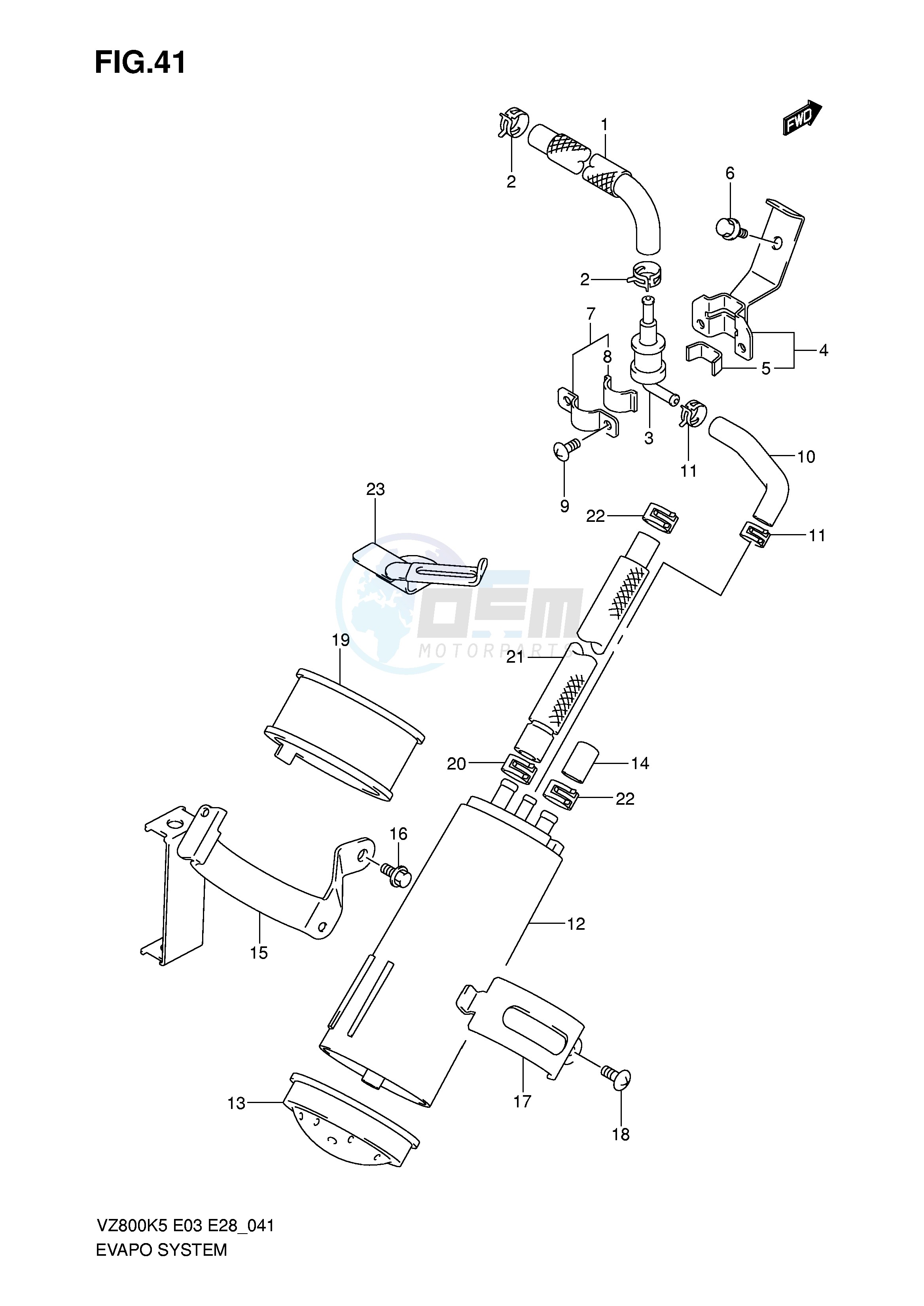 EVAP SYSTEM (MODEL K5 K6 K7 K8 E33) image