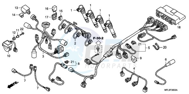 SUB HARNESS (CBR1000RA) image