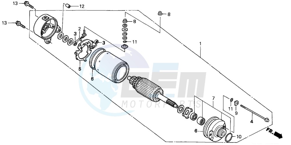 STARTING MOTOR image