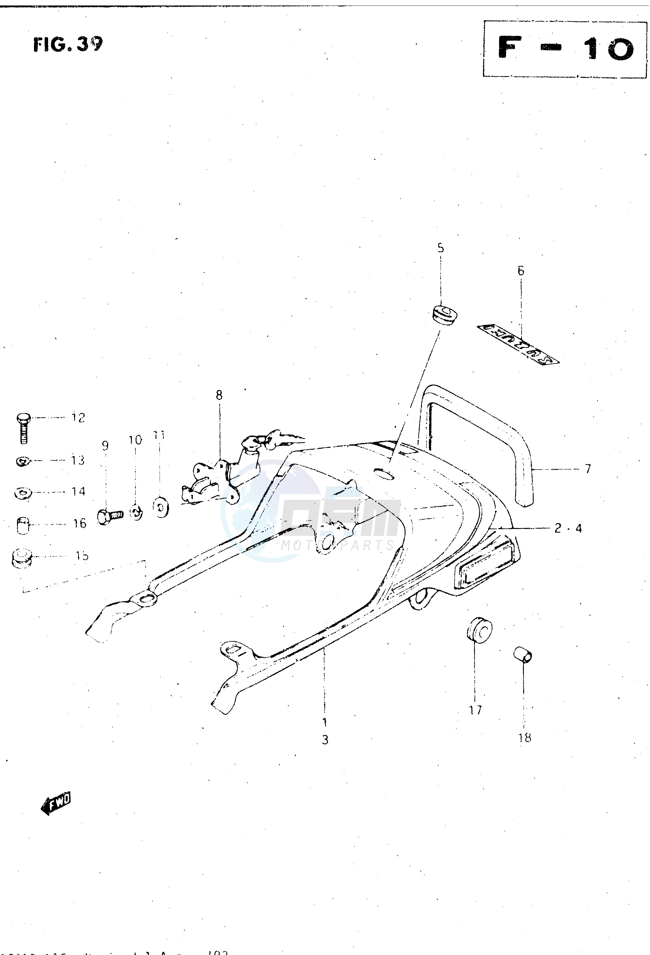 SEAT TAIL COVER (MODEL Z) blueprint