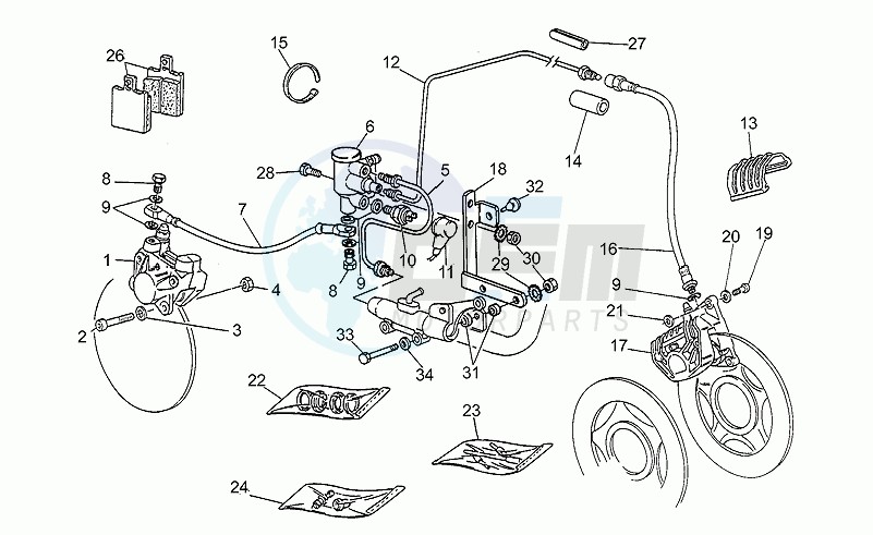 Brake caliper blueprint