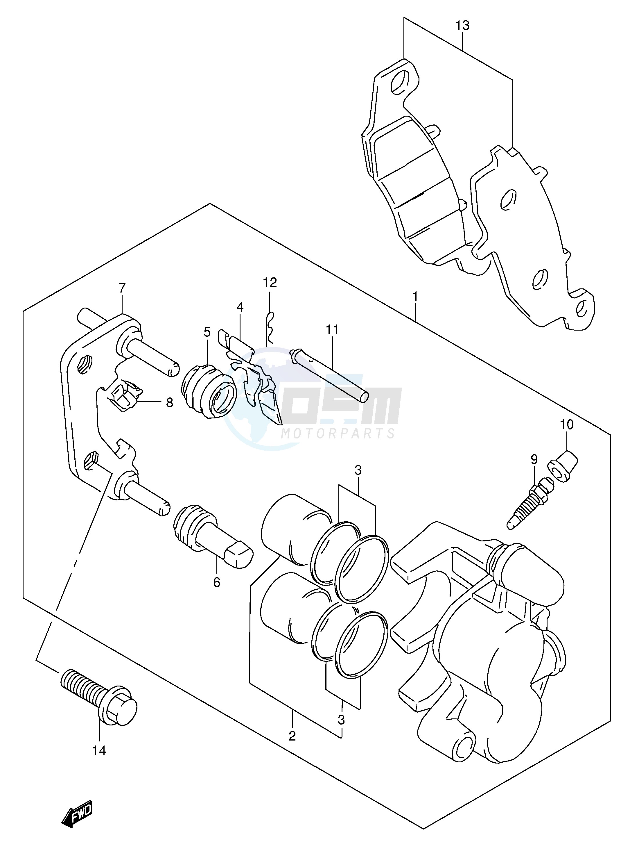 FRONT CALIPER blueprint