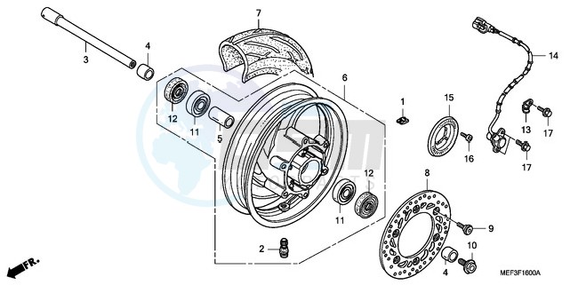 FRONT WHEEL blueprint