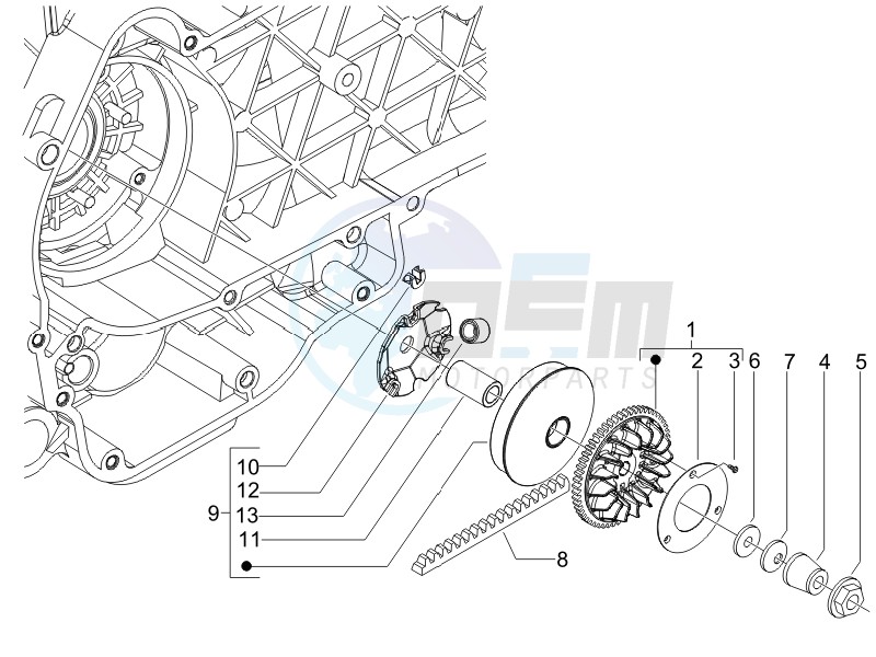 Driving pulley image