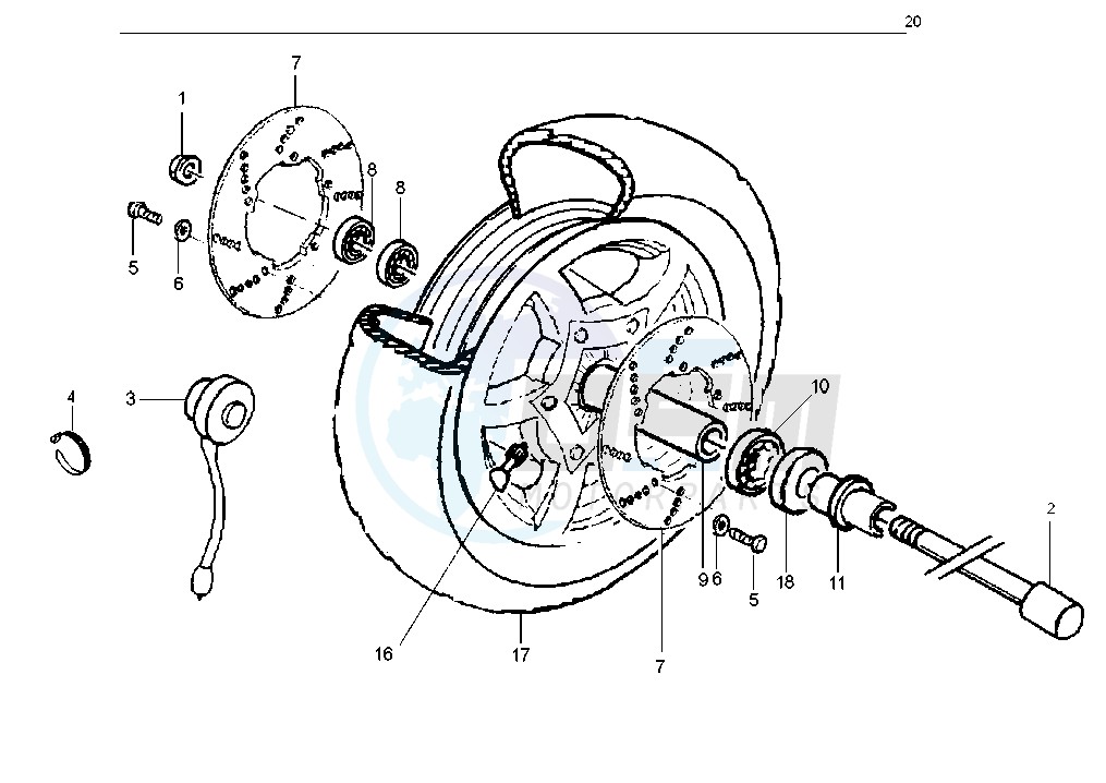 Front wheel blueprint