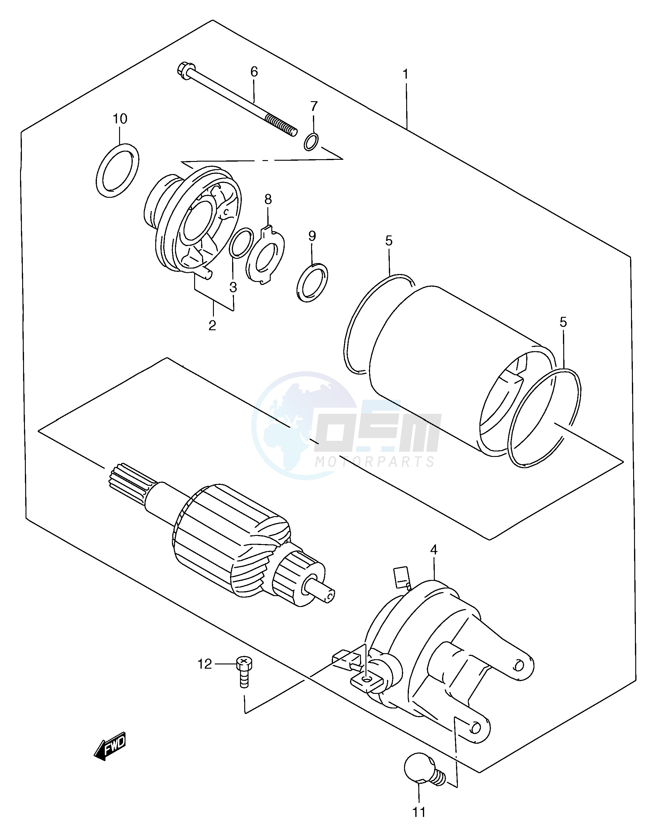 STARTING MOTOR image