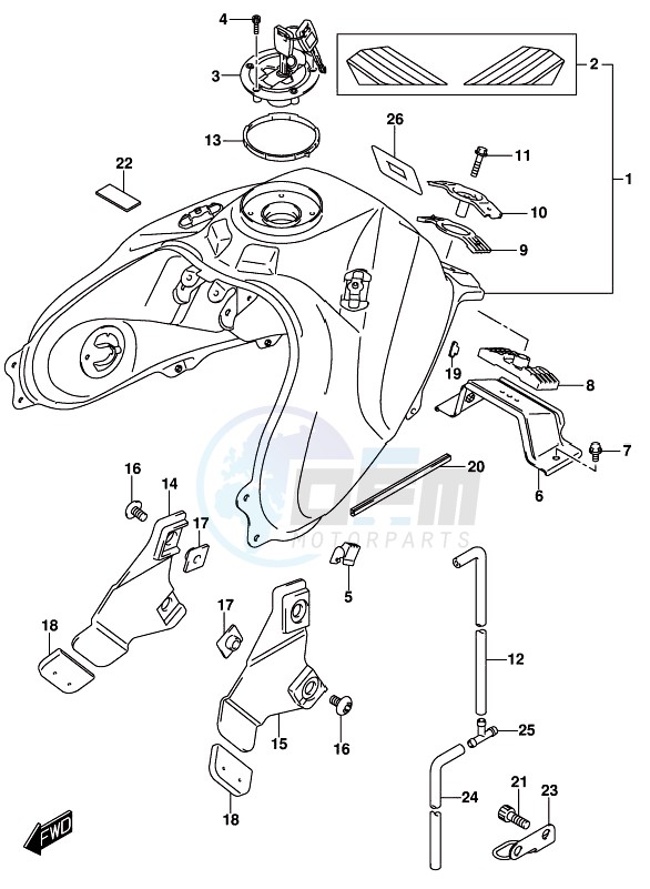 FUEL TANK (DL1000AL8 E21) (FOR YU1) image